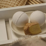 Handgjord aromaterapi badbollar set om 2